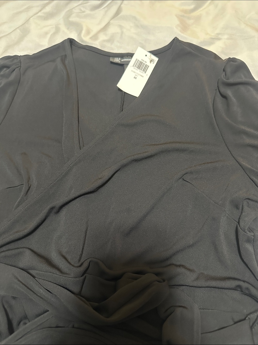 INC International Concepts Wrap dress in black